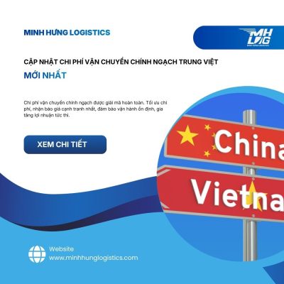 Cập nhật chi phí vận chuyển chính ngạch Trung Việt mới nhất