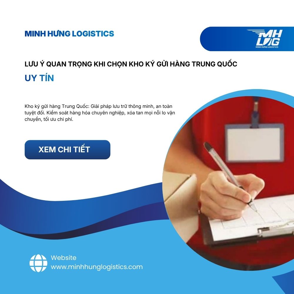 Lưu ý quan trọng khi chọn kho ký gửi hàng Trung Quốc uy tín