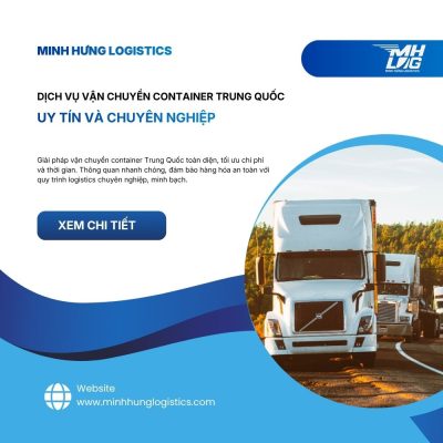Dịch vụ vận chuyển container Trung Quốc uy tín và chuyên nghiệp