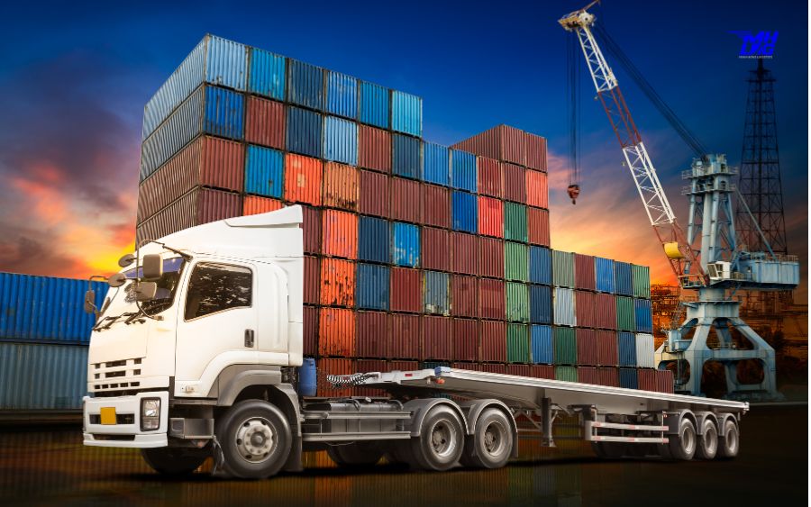 Hình ảnh mô tả quy trình vận chuyển container trung quốc