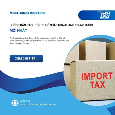 Hướng dẫn cách tính thuế nhập khẩu hàng Trung Quốc mới nhất