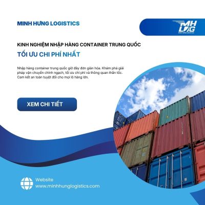 Kinh nghiệm nhập hàng container Trung Quốc tối ưu chi phí nhất