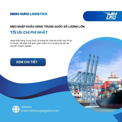 Mẹo nhập khẩu hàng Trung Quốc số lượng lớn tối ưu chi phí nhất